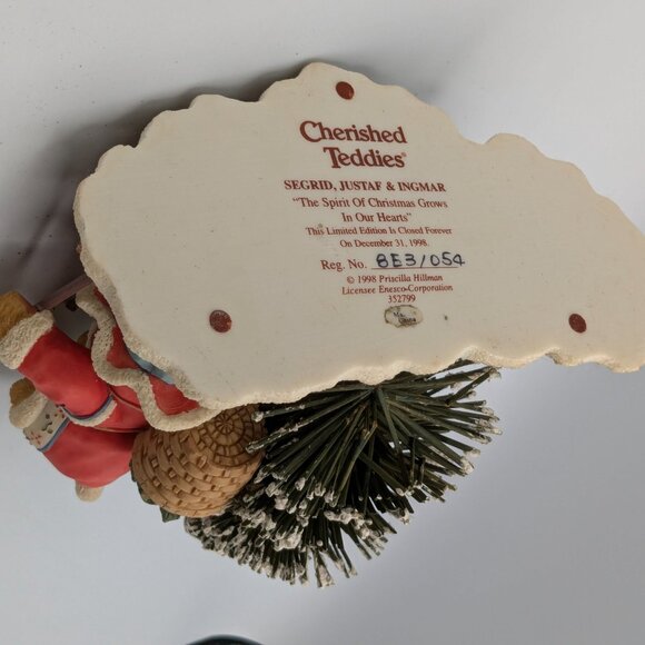 Cherished Teddies Segrid, Justaf & Ingmar (352799) 1998 "Spirit of Christmas" - Picture 8 of 11